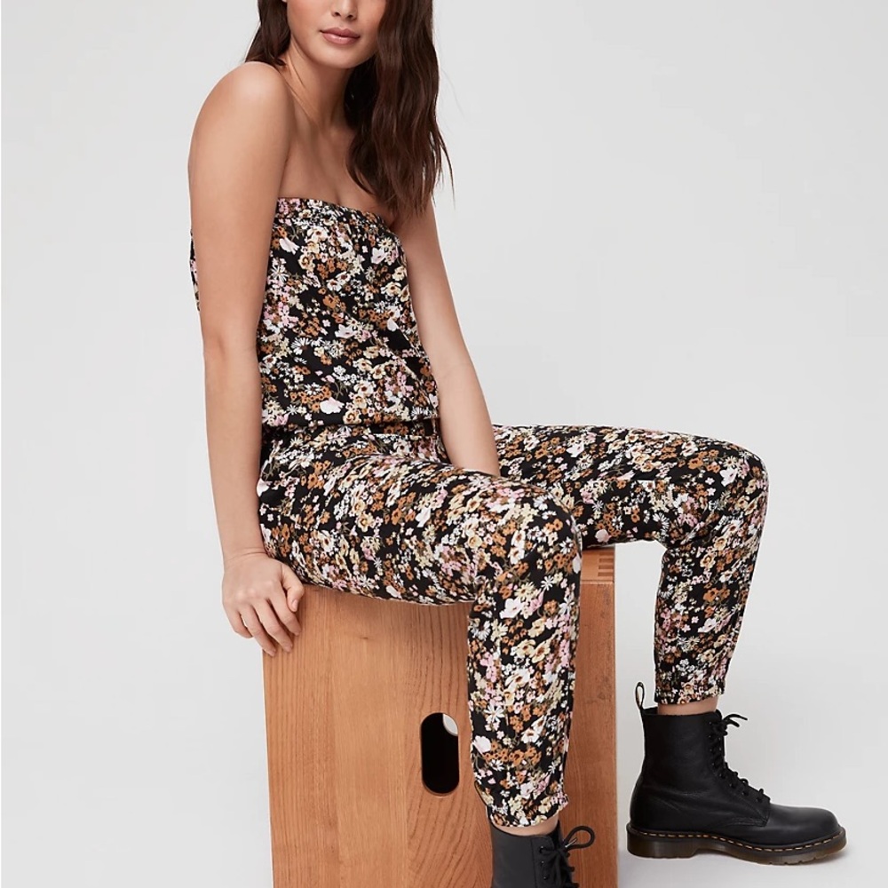 Sunday Best Aritzia Tabata Strapless Jumpsuit with Sweetheart Neckline